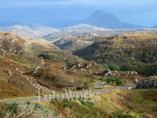 A view towardsSuilven, Scotland