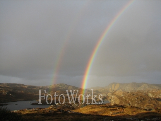 Double rainbow over Stoer, Scotland