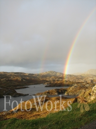 Double rainbow over Stoer, Scotland