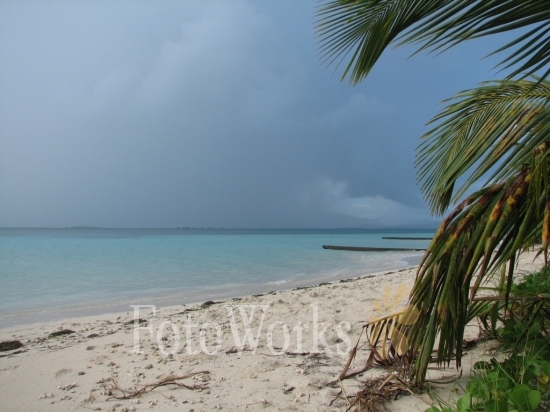 Threatening sky over the Islet Caret