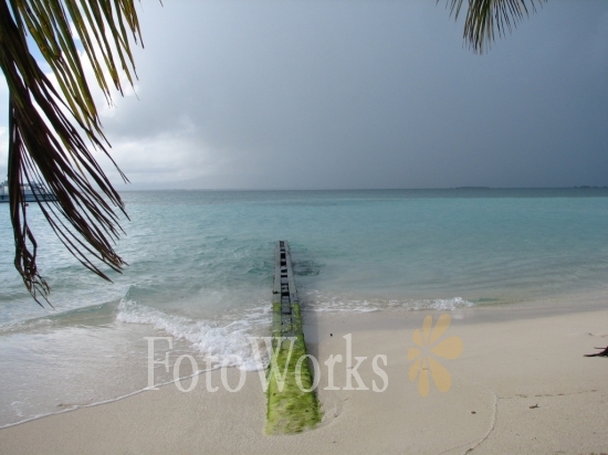 Threatening sky over the Islet Caret