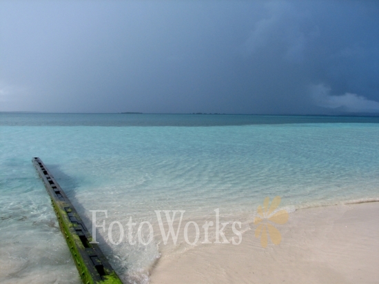 Threatening sky over the Islet Caret