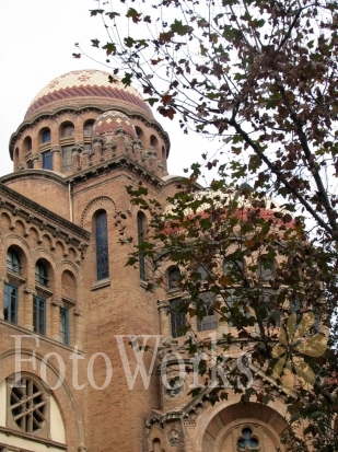 Toits colorés de l'Hospital Sant Pau, Barcelone
