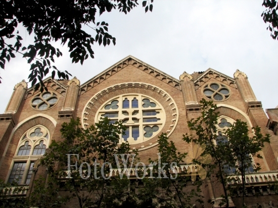 Facing of Hospital Sant Pau, Barcelona