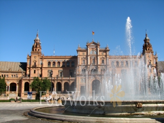 La fontaine de Plaza de Espana La fontaine de Plaza de Espana