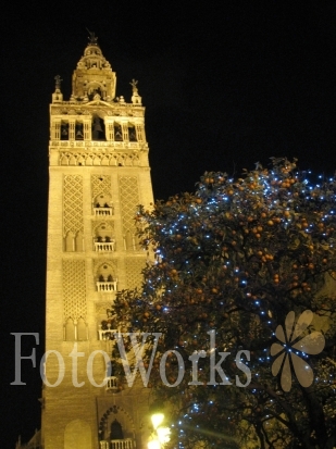 The Giralda at Christmas