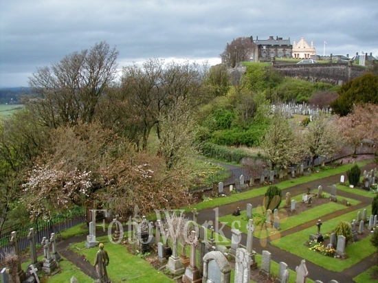 Stirling Castle and graveyard
