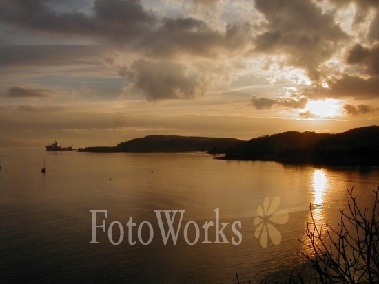 Sunset on Aberdour