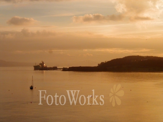 Coucher de soleil sur Aberdour