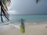 Threatening sky over the Islet Caret
