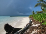 Threatening sky over the Islet Caret