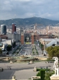 Vue sur Barcelone, du MNAC